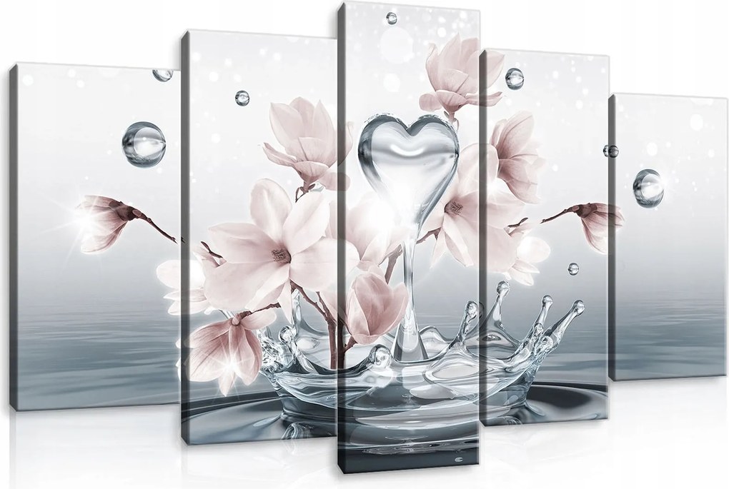 Vászonkép Falra 5 Részes Absztrakt Nagy Modern Nappali 100x60