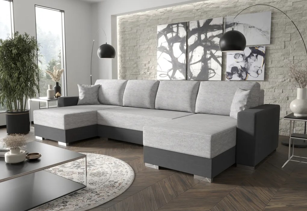 RADO U alakú ülőgarnitúra, 339x90x152, sawana 14/sawana 05