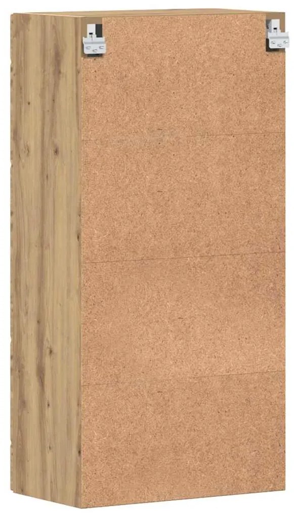 Fali szekrény polcokkal kézműves tölgy 55 x 29 x 100 cm Faanyag