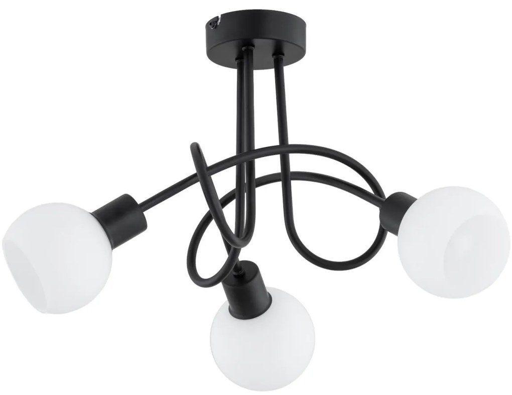 Felületre szerelhető csillár ERYKA 3xE14/10W/230V fekete