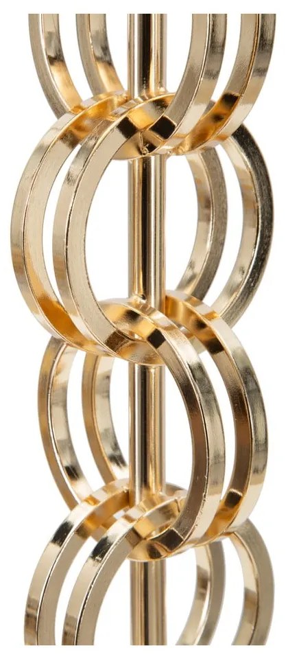 Glam Rings fekete-aranyszínű asztali lámpa, magasság 54,5 cm - Mauro Ferretti