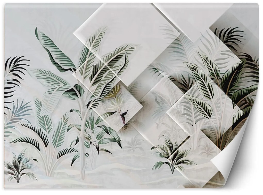 Gario Fotótapéta Zöld levelek Anyag: Vlies, Méret: 350 x 245 cm