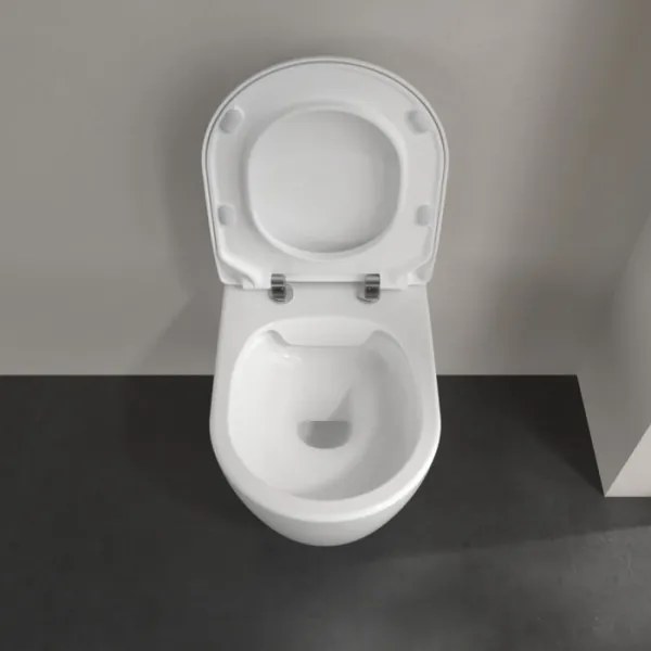 Villeroy & Boch 5656RSR1 - AVENTO falra szerelhető WC, SoftClose ülőkével, kerámia/fehér
