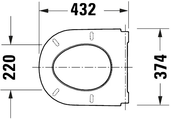 Duravit 28210000 - WC-ülőke D-CODE 37,4x43,3 cm fehér