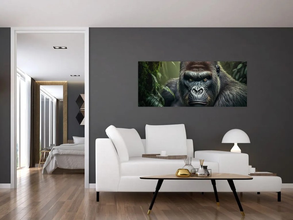 Kép - Egy gorilla portréja (120x50 cm)