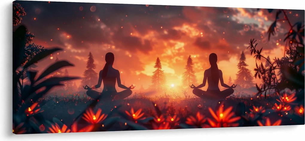 Kép - Jóga a természetben (120x50 cm)