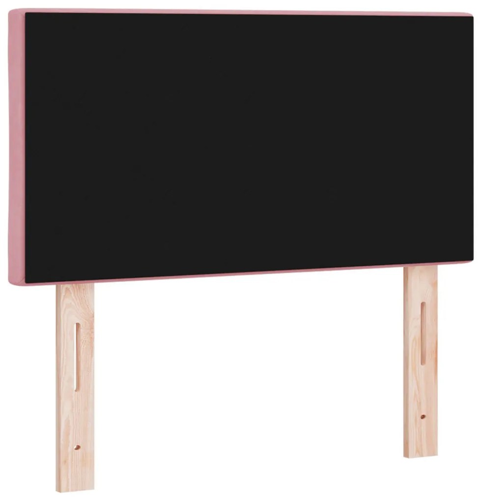 Fejtámla Gyémánt Blokk Design Rózsaszín 80 cm Bársony
