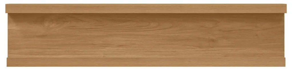 Falpolc polcokkal tárolóval 4 pcs Barna 40 x 9 x 3 cm Faanyag