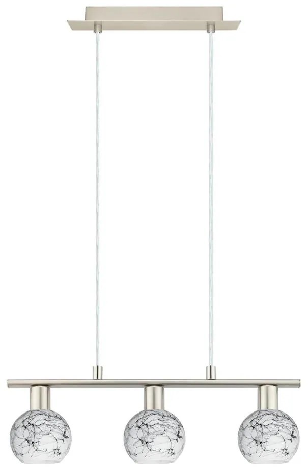 Eglo - LED csillár MY CHOICE 3xE14/4W/230V króm/fehér/fekete