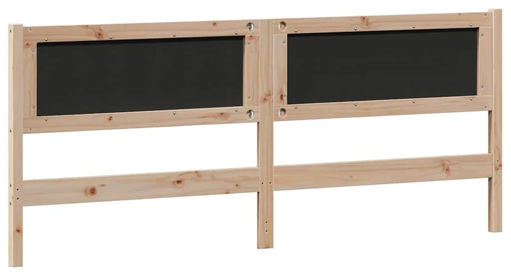 Fejtámla Egyéb barna és sötétszürke 200 cm Tömör fenyőfa