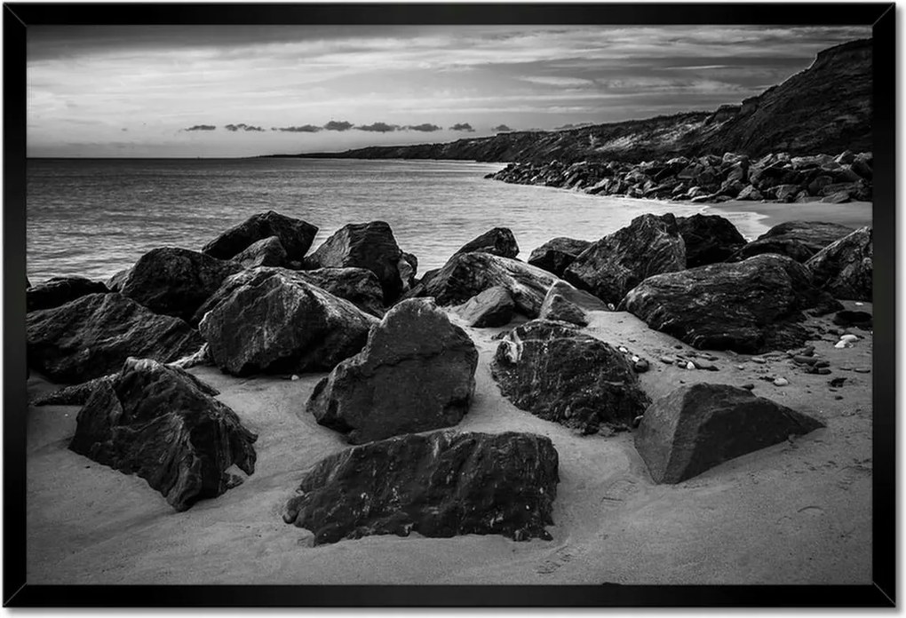 Poszterek keretben 60x40 Szikla a tengerparton