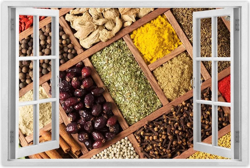 Poszterek 90x60 Fűszerek dobozban