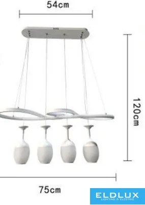 ELDLUX LP-24BN Többágú Függesztett Lámpa IP20
