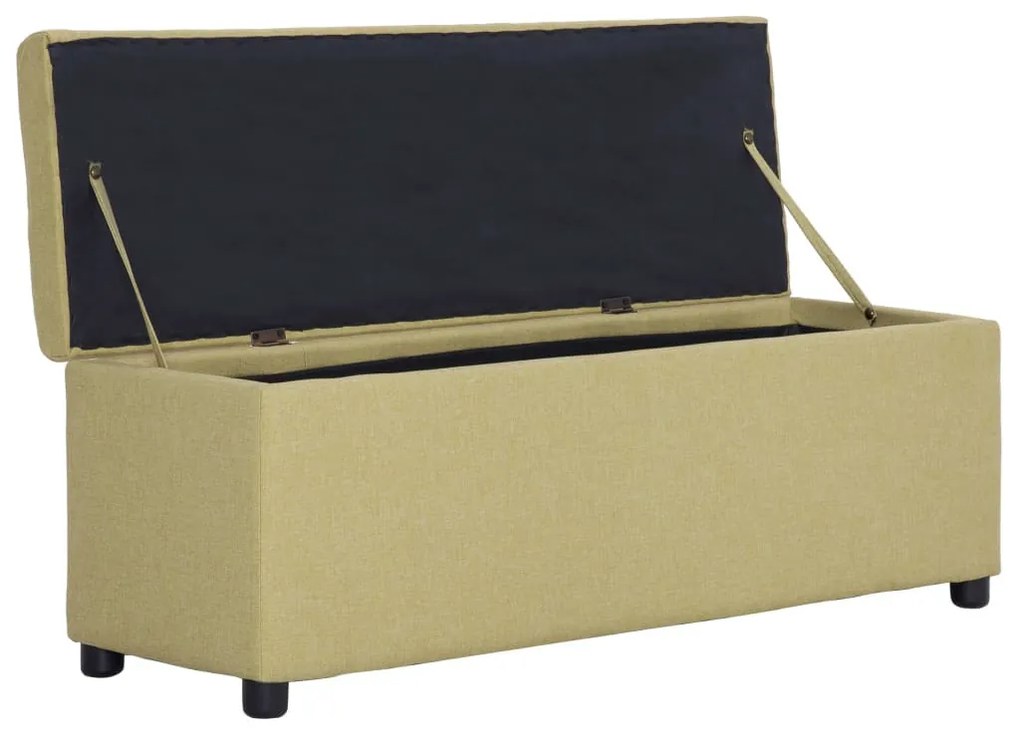 zöld poliészter pad tárolórekesszel 116 cm