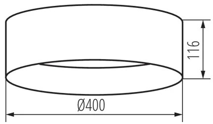 Kanlux 36509 - LED Mennyezeti lámpa RIFA LED/17,5W/230V 3000K barna