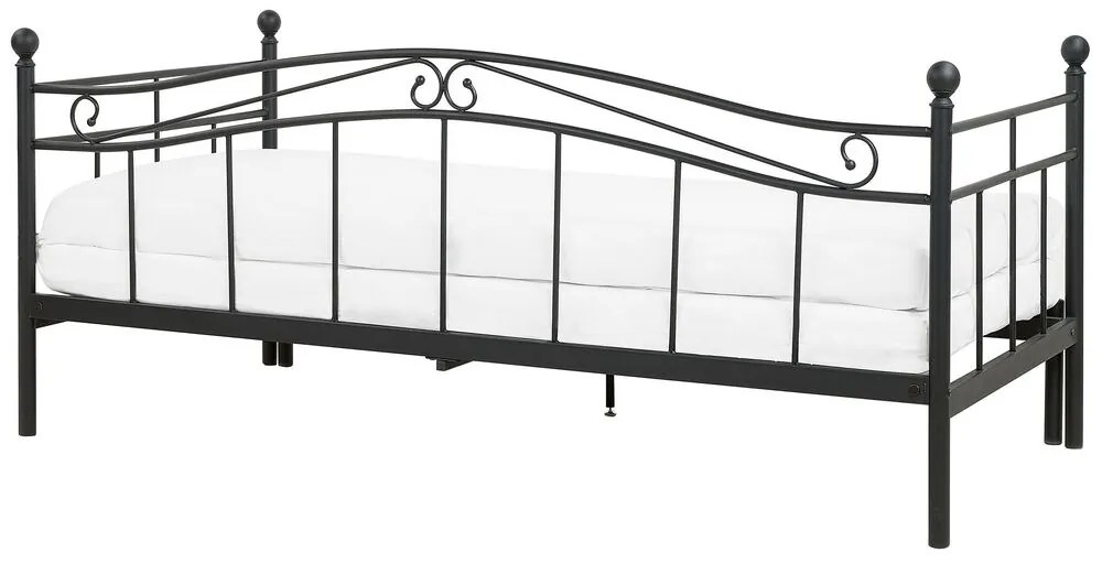 Széthúzható ágy 80 cm TULO (fekete) (ágyráccsal). 1022656