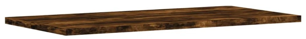 4 db füstös tölgy színű szerelt fa fali polc 60 x 30 x 1,5 cm