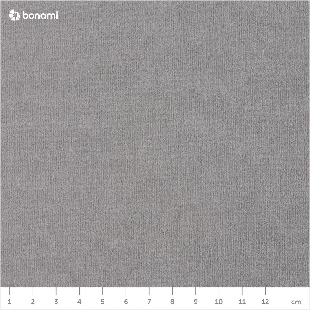 Világosszürke bársony kinyitható sarokkanapé (bal oldali) Sweet Harmony – Miuform