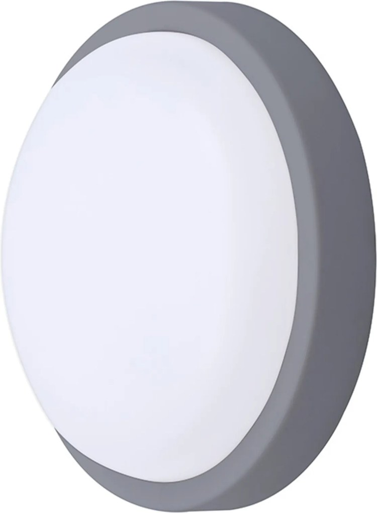 Led kültéri lámpa Solight WO745-G, 13W, 910lm, IP54, 17cm, szürke