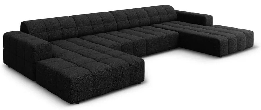 Antracitszürke sarokkanapé (U alakú) Chicago – Cosmopolitan Design