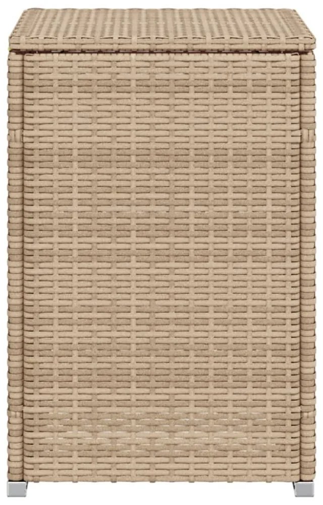 bézs polyrattan propántartály borító asztal 40 x 40 x 60 cm