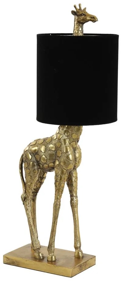 Fekete-bronzszínű asztali lámpa (magasság 61 cm) Giraffe – Light & Living