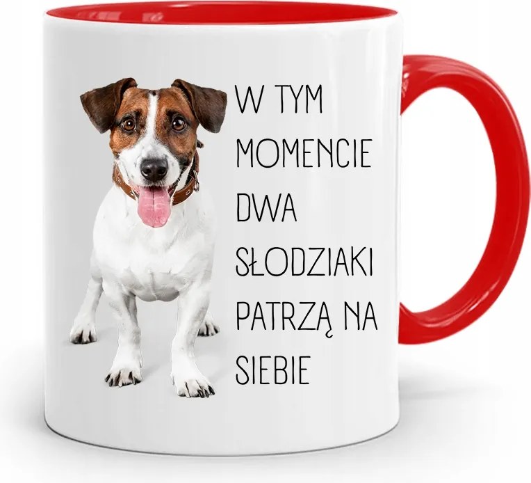 Piros Bögre Ajándék Fiúnak Két Édesség fényképes nyomtatással