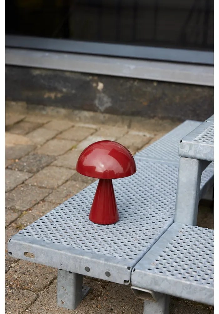 Piros LED dimmelhető asztali lámpa (magasság 20 cm) Mush – Hübsch