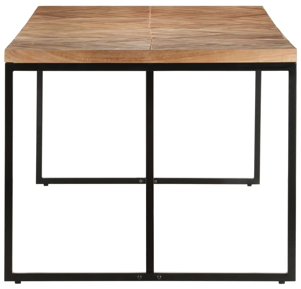 tömör akác és mangófa étkezőasztal 200 x 90 x 76 cm