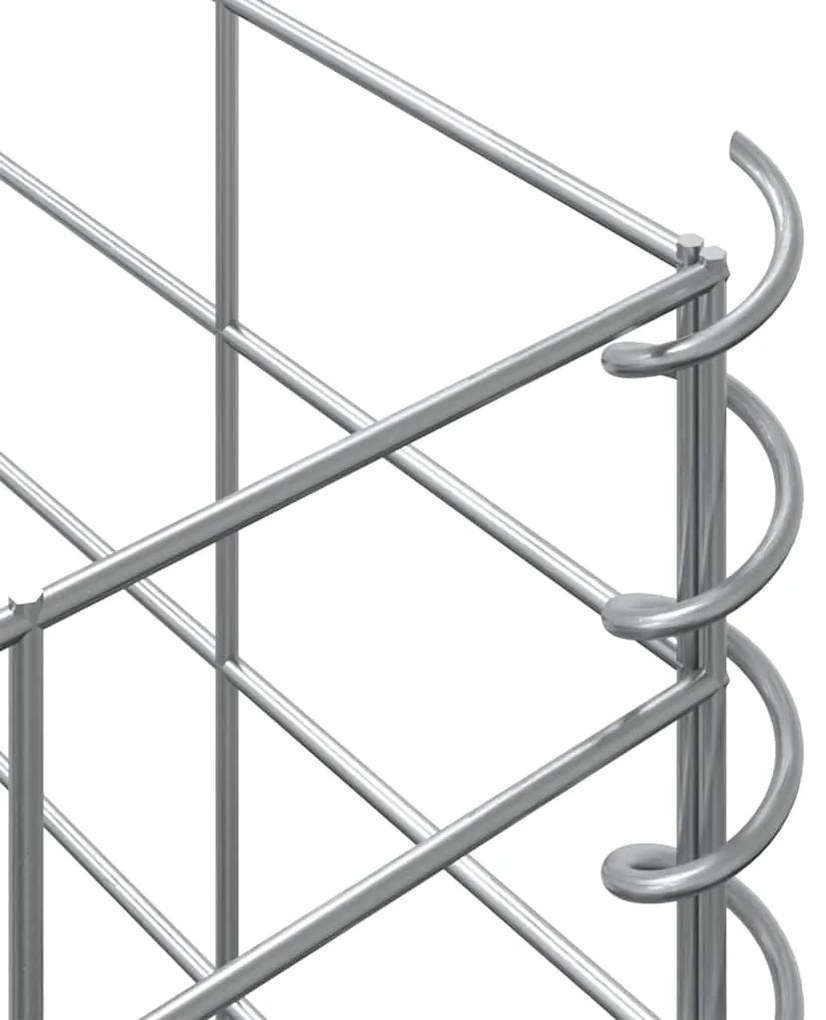 3 db vas gabion magaságyás 30 x 30 x 50 cm