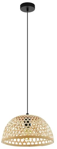 Eglo 55695 - Csillár zsinóron CLAVERDON 1xE27/40W/230V átm. 37 cm bézs