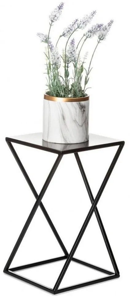 Virágállvány 40x24 cm fekete