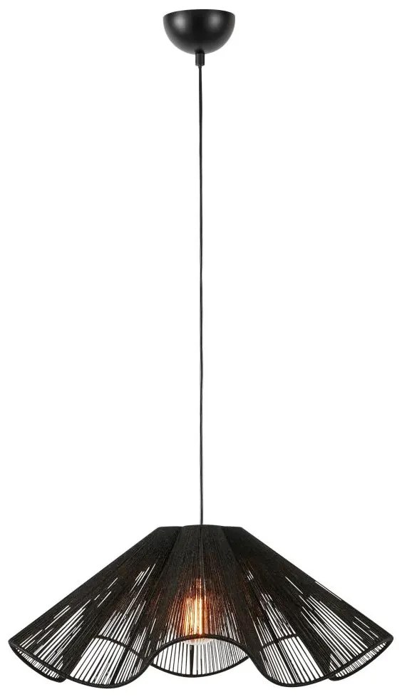 Markslöjd 108682 - Csillár zsinóron NAMI 1xE27/40W/230V fekete