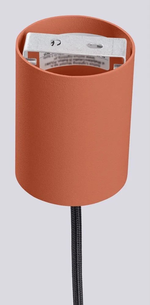 Narancssárga függőlámpa üveg búrával ø 12 cm Orbital – Sollux