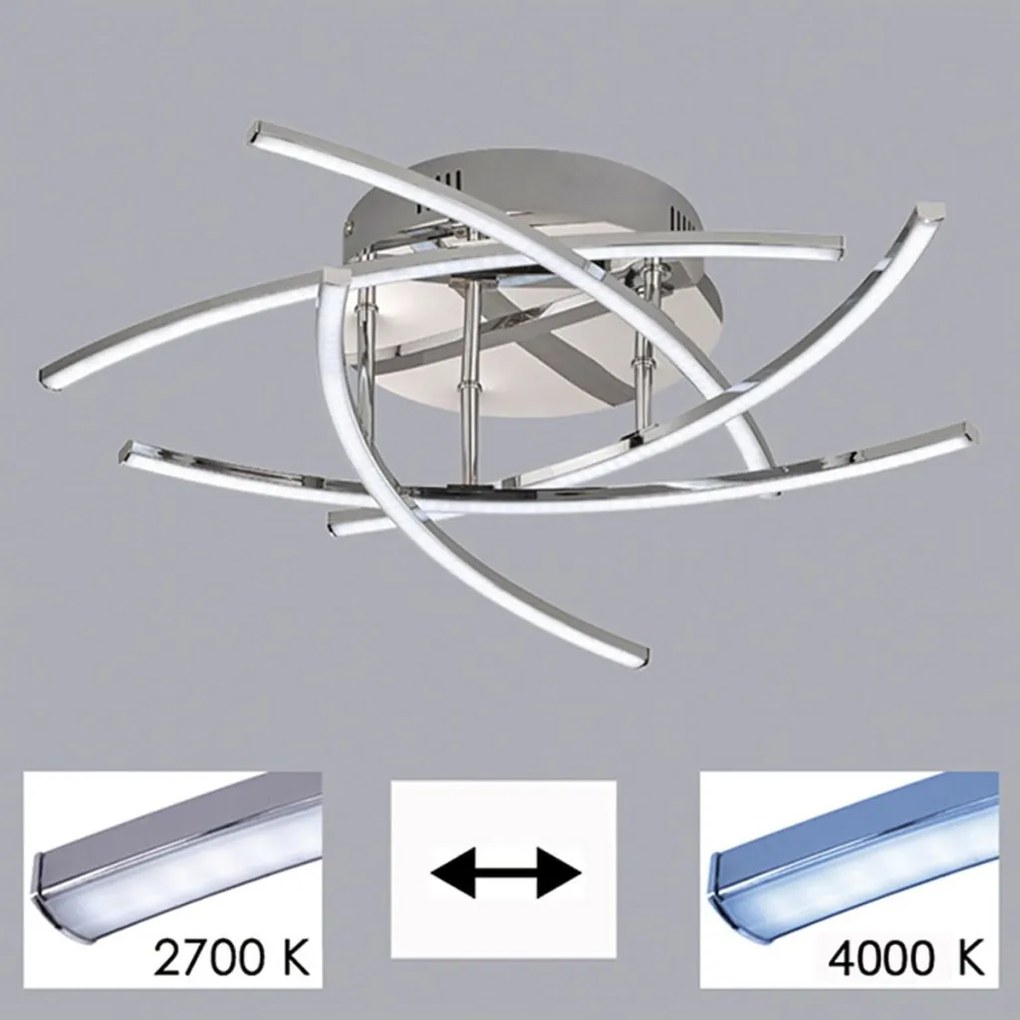 Fischer&Honsel Cross TW 20108 Plafonlámpa 5x4.5W/LED 2700K 2700 lm IP20