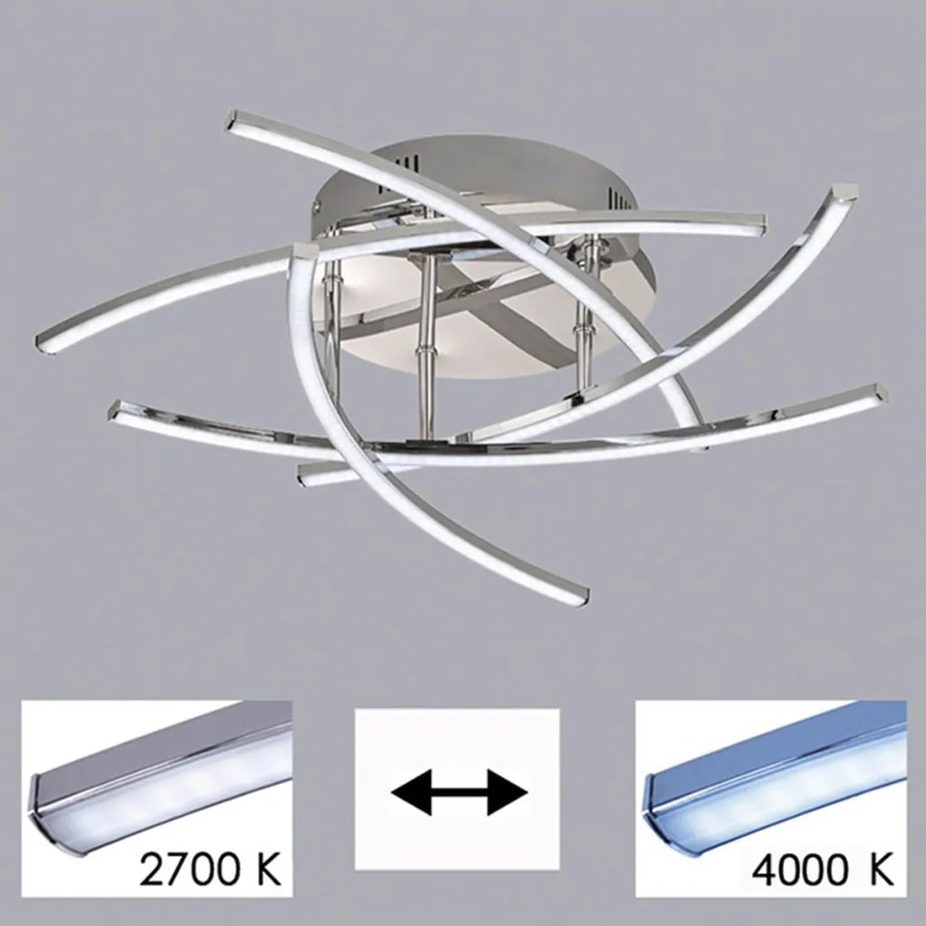 Fischer&Honsel Cross TW 20108 Plafonlámpa 5x4.5W/LED 2700K 2700 lm IP20
