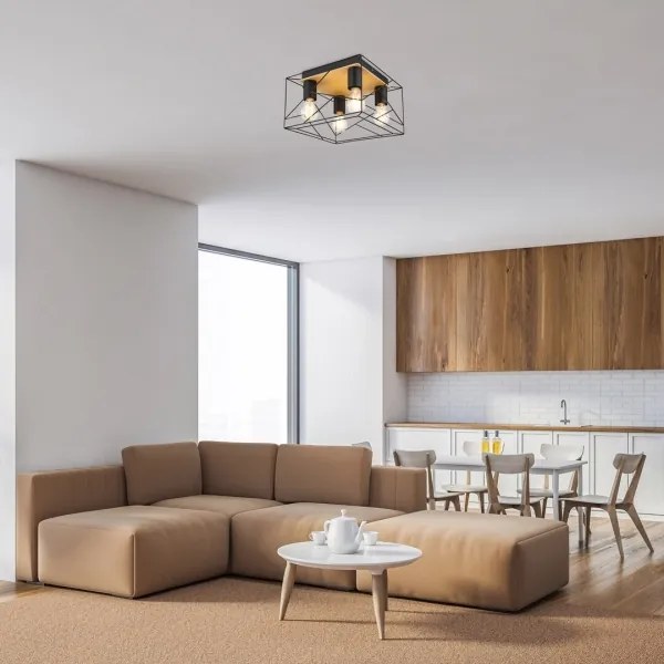 Rabalux 71024 - Mennyezeti lámpa BOIRE 4xE27/40W/230V