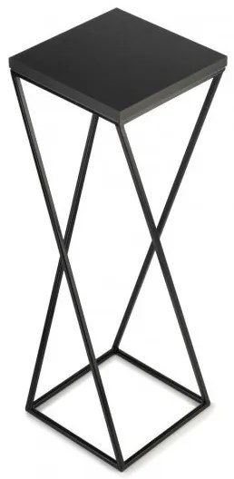 LOFT virágtartó állvány 70x24 cm fekete