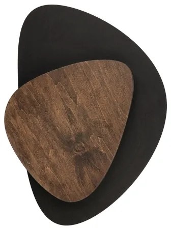 LED fali lámpa PEDRA LED/7W/230V fekete/barna