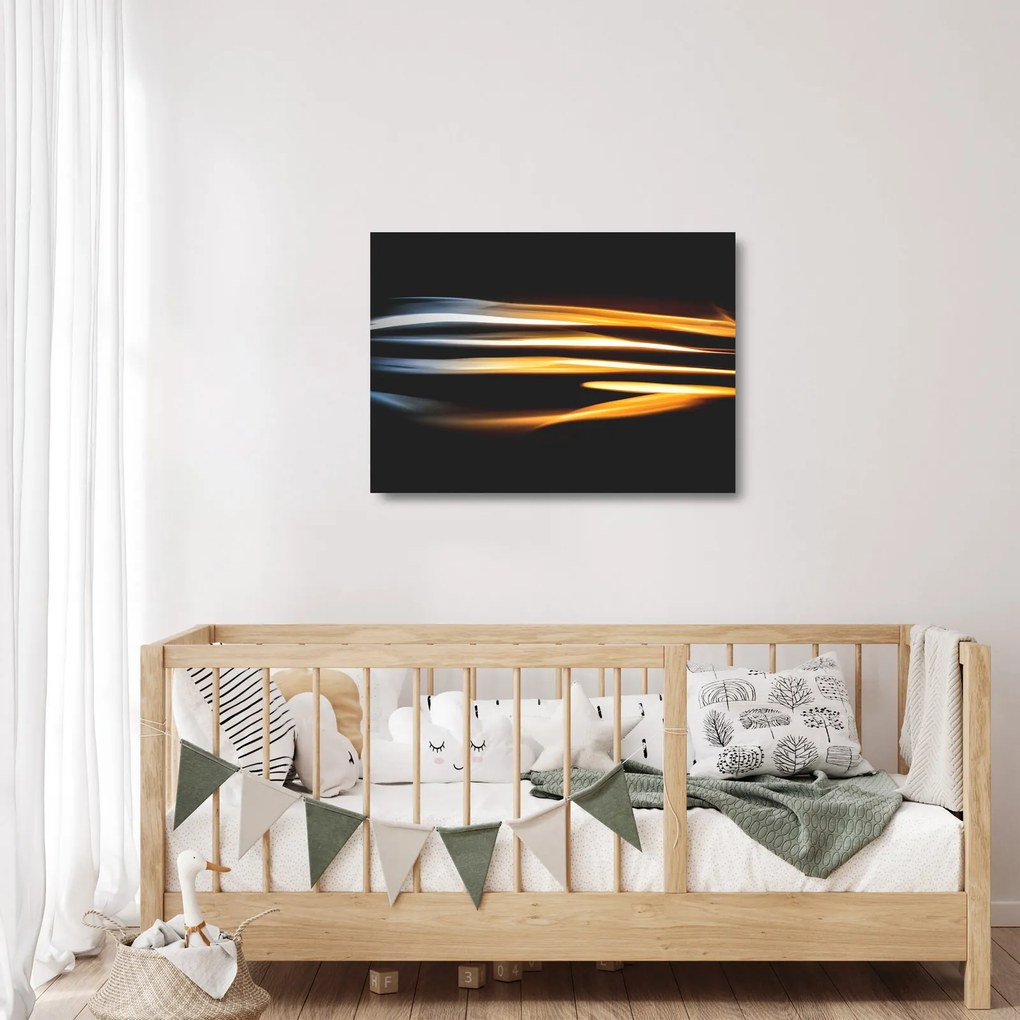 Fekete kép (üvegen) (70x50 cm)