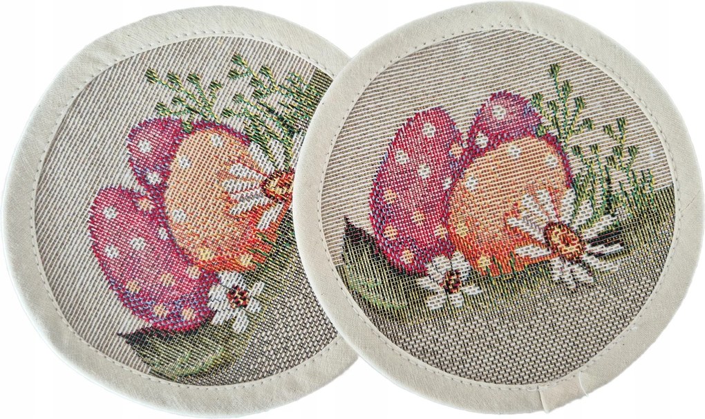 11 cm-es gobelin poháralátét húsvétra húsvéti tojásokkal