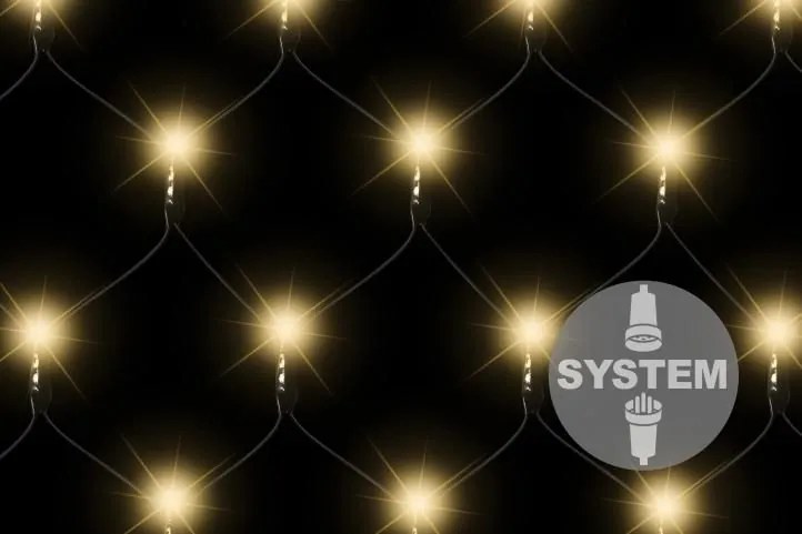 NEXOS diLED fényháló 100x LED meleg fehér trafó nélkül