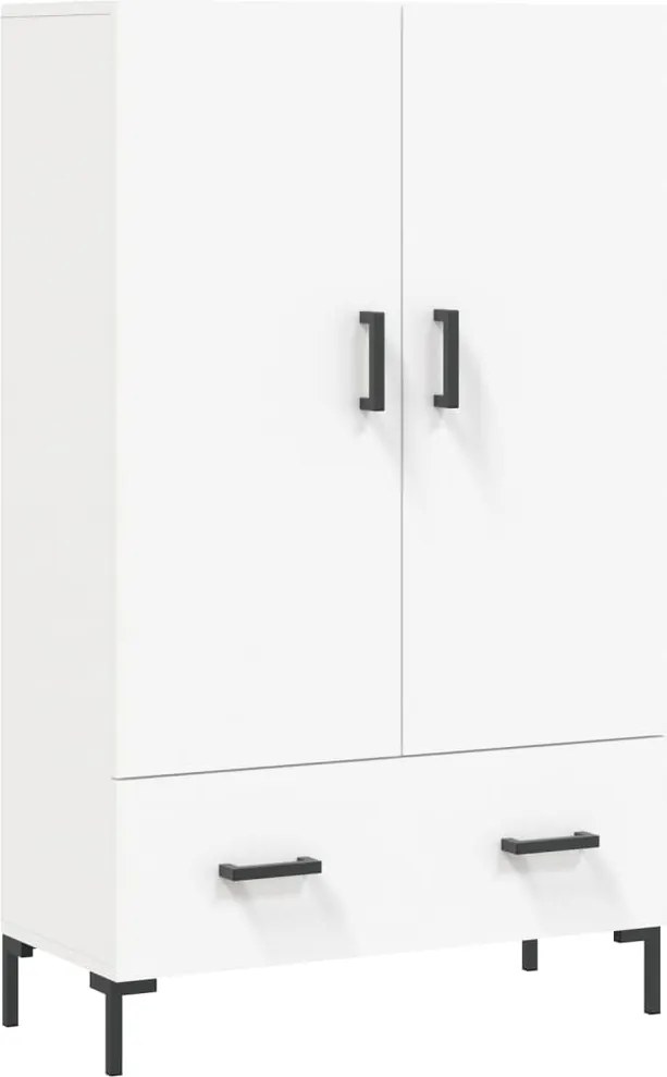 vidaXL fehér szerelt fa magasszekrény 69,5 x 31 x 115 cm