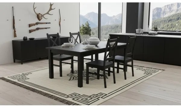 NATE fekete étkezőszék