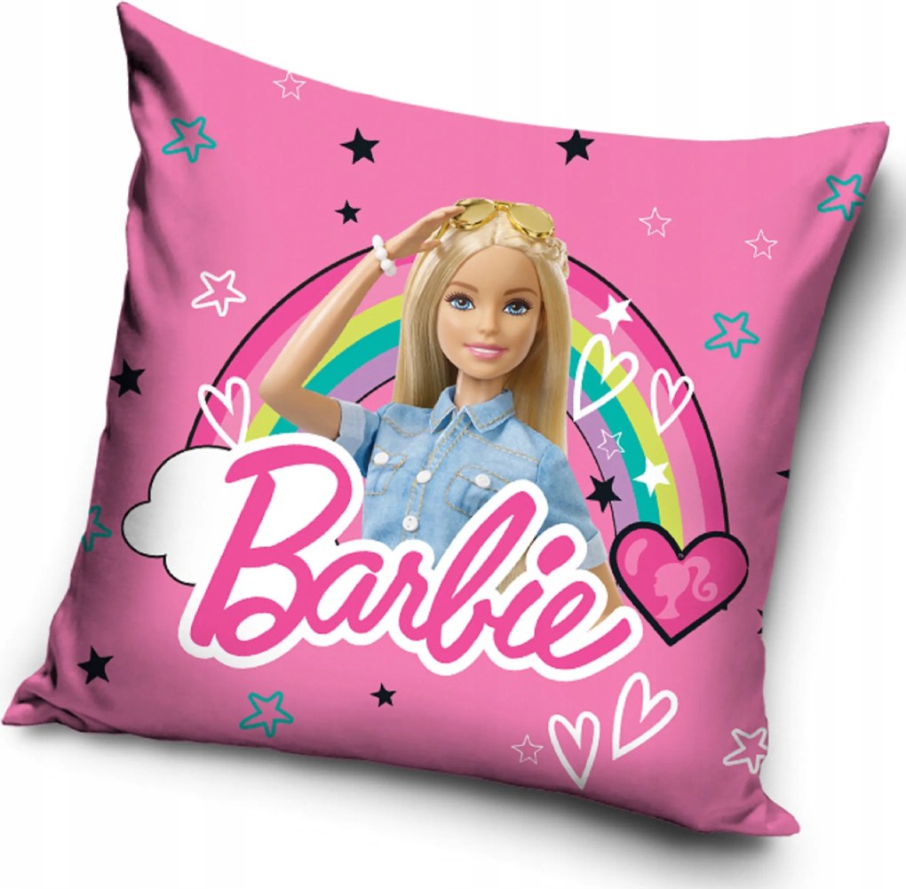 Bársony párnahuzat 40x40 Lalka Barbie puha