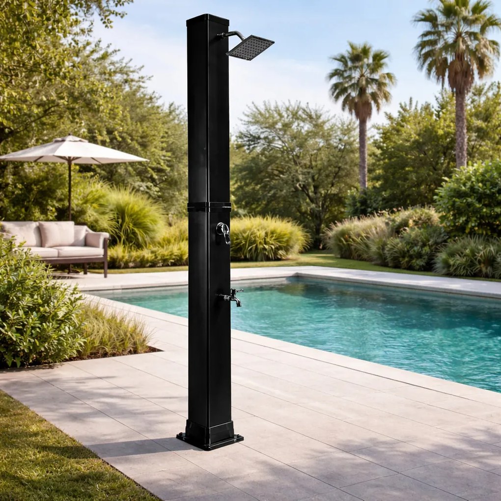 Furnigo Solárzuhany Square 40 L - fekete