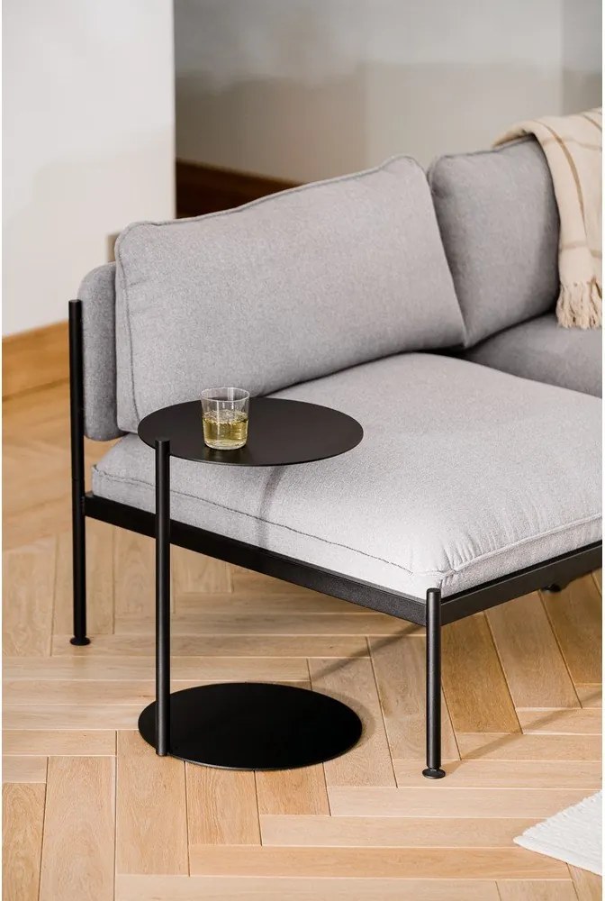 Acél kerek tárolóasztal 41x40 cm Ande – noo.ma