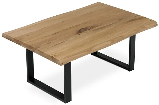 Dohányzóasztal 110x70cm, tömörfa, tölgyfa, KS-F110U DUB