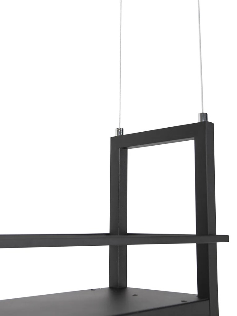 Ipari lógólámpa fekete 4-es lámpás állvánnyal - Cage Rack