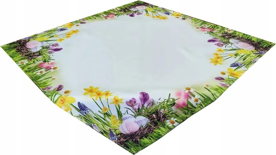 Húsvéti szalvéta virágok és húsvéti tojások 85x85 456
